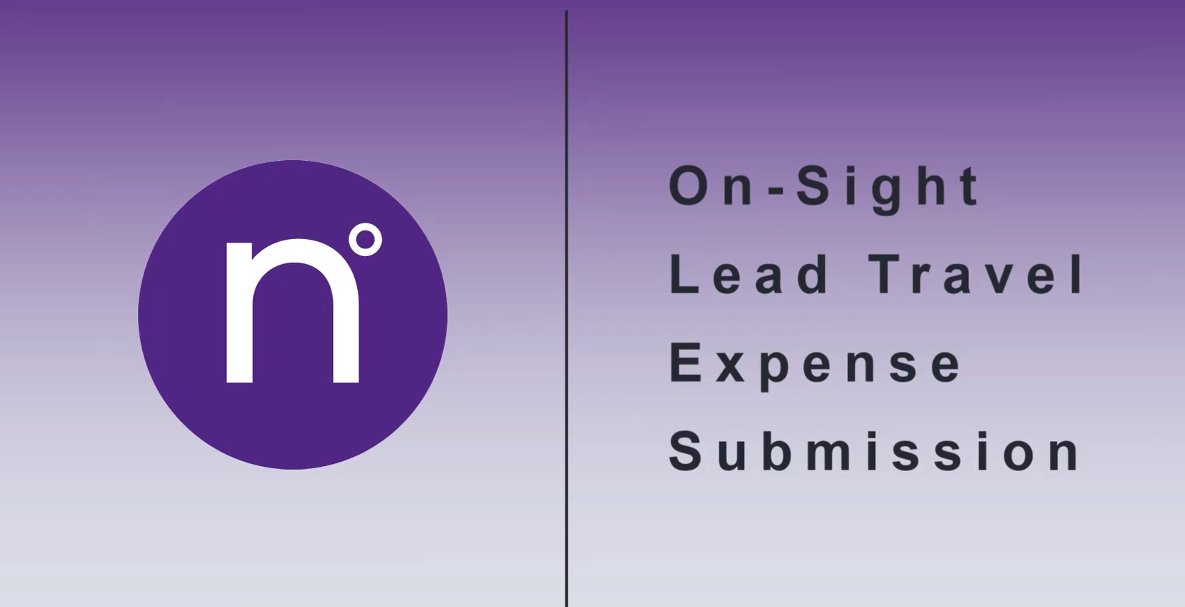 On-Sight:  Lead Travel Expense Submission